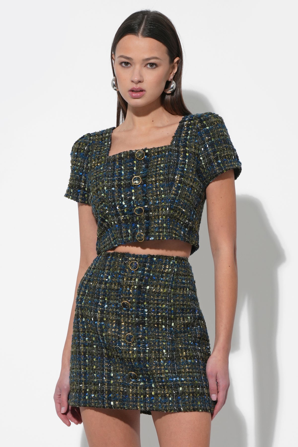 Lauren Tweed High Waist Skirt
