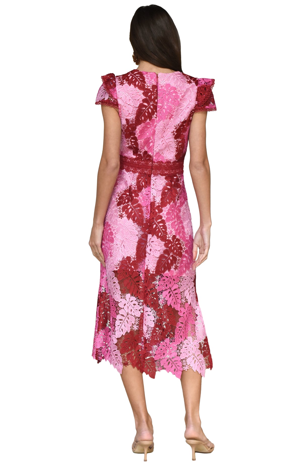 Adeline Crochet Lace Midi Dress