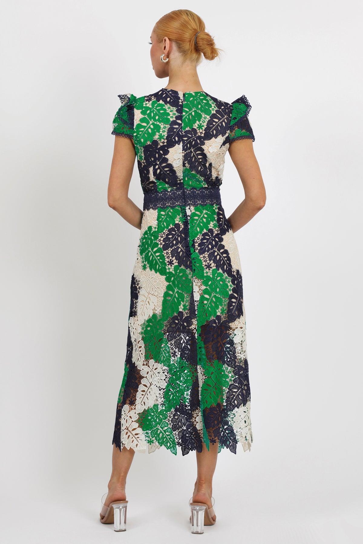 Adeline Crochet Lace Midi Dress