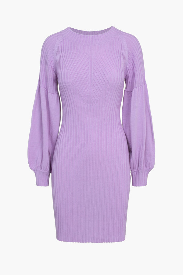 Maribel Knitted Puff Sleeve Dress - FINAL SALE
