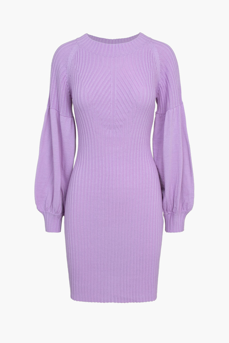 Maribel Knitted Puff Sleeve Dress - FINAL SALE