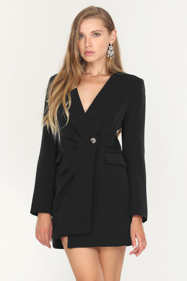 Stefani Asymmetrical Blazer Dress