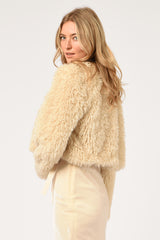 Thalia Faux Fur Cropped Coat