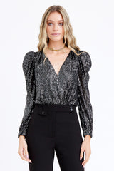 Lala Sequins Bodysuit