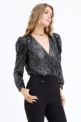 Lala Sequins Bodysuit