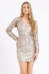 Randa Sequins Mini Dress