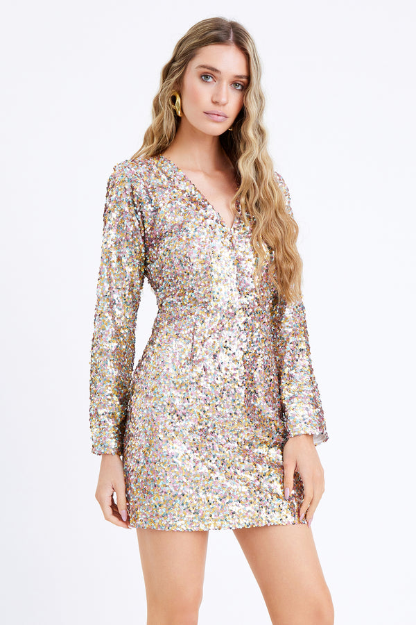 Randa Sequins Mini Dress