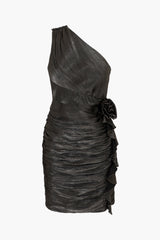 Dienne One Shoulder Rosette Dress - FINAL SALE