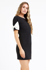 Beverly Bow Sleeve Mini Dress