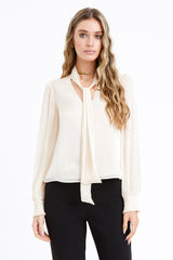 Jisenia Tie Neck Blouse