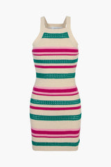 Leona Stripe Crochet Knit Dress - FINAL SALE