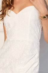 Aniston Lace Peekaboo Embroidered Dress