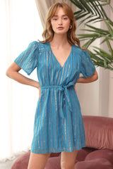 Flutter Sleeve Swing Dress - FINAL SALE