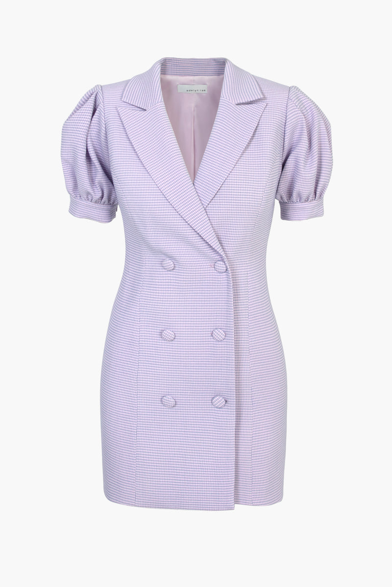 Rita Puff Sleeve Textured Blazer Dress