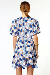 Giselle Lace Puff Sleeve Cutout Mini Dress