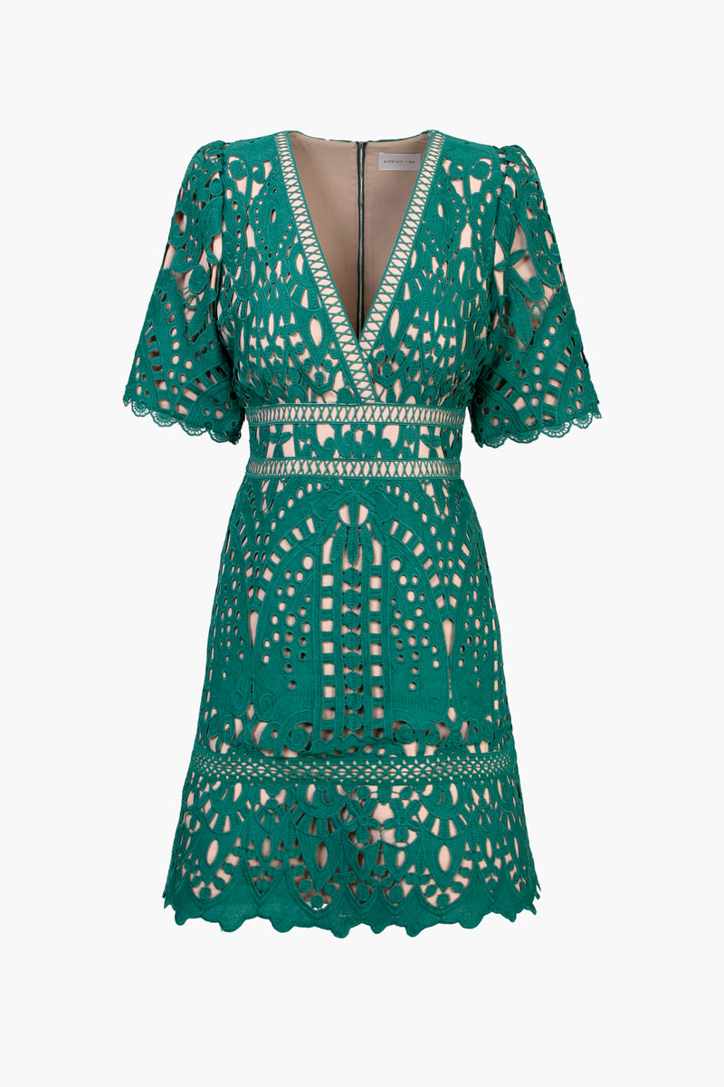 Dana Short Sleeve V-Neck Mini Dress