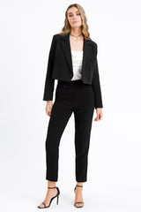 Gretchen Double Breasted Cropped Blazer