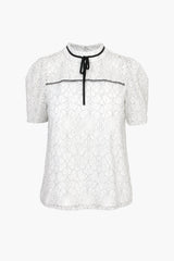 Nelli Puff Sleeve Lace Top