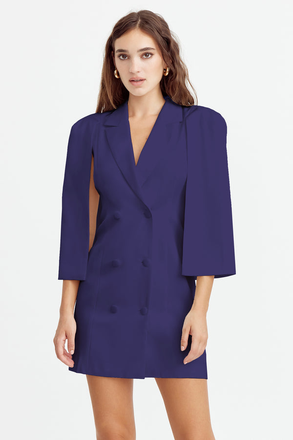 Thalia Cape Blazer Dress