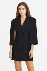 Thalia Cape Blazer Dress