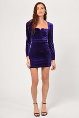 Eunice Velvet Bodycon Mini Dress