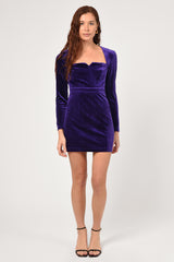 Eunice Velvet Bodycon Mini Dress