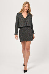 Vicky Tweed Cropped Blazer