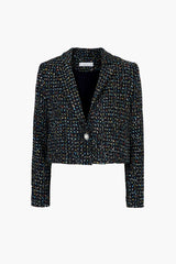 Vicky Tweed Cropped Blazer