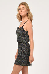 Vicky Tweed Mini Skirt