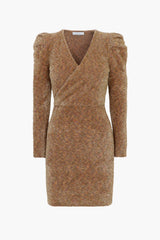 Zosha Lurex Wrap Knit Dress