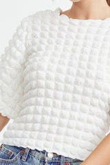 Olivia Popcorn Knit Top