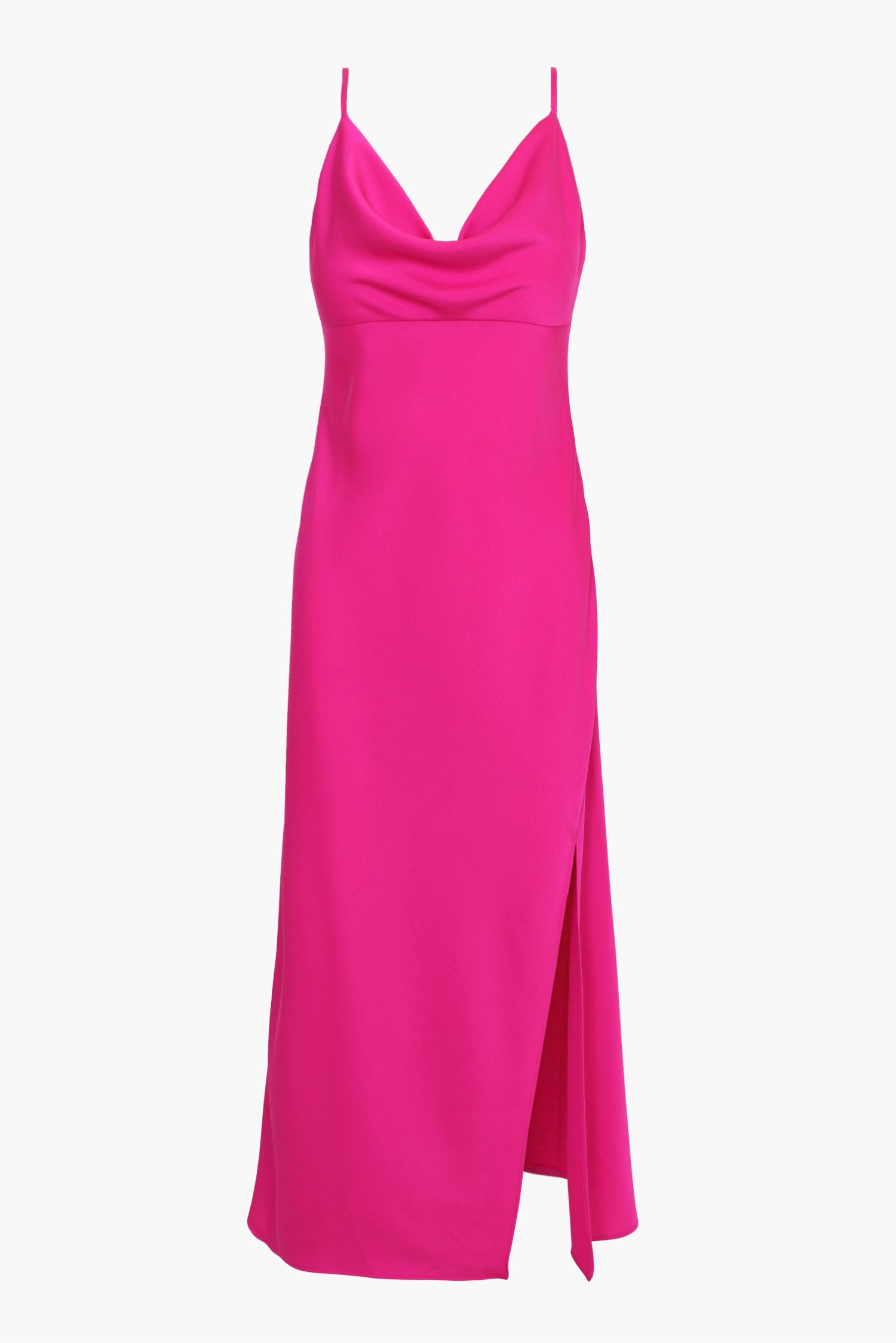 Faith Front Slit Slip Dress