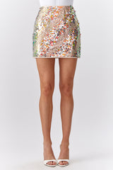 Val Sequins Mini Skirt