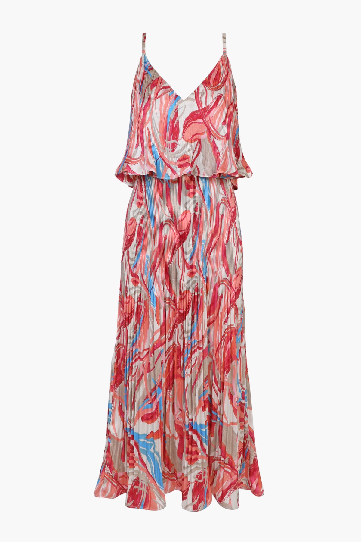 Nayla Pleated Midi Dress