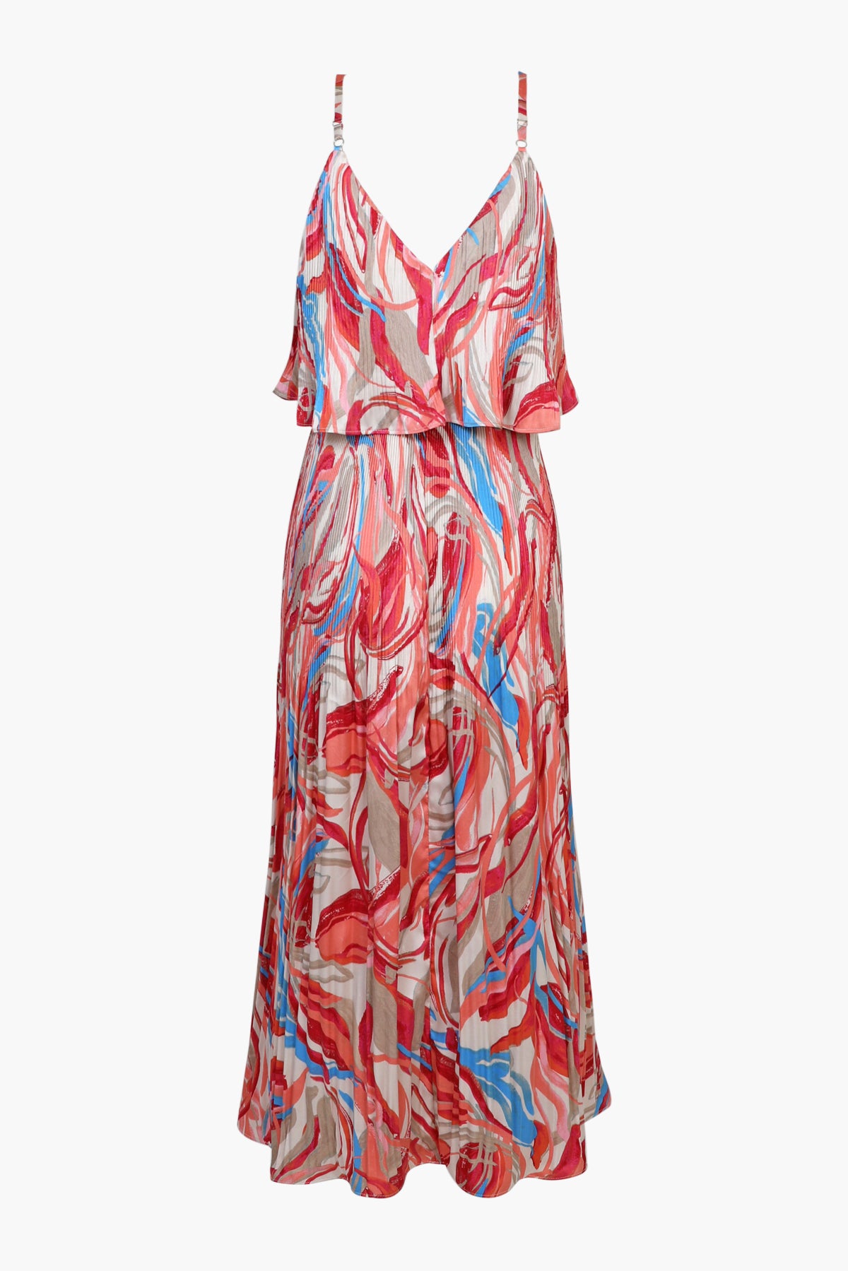 Nayla Pleated Midi Dress
