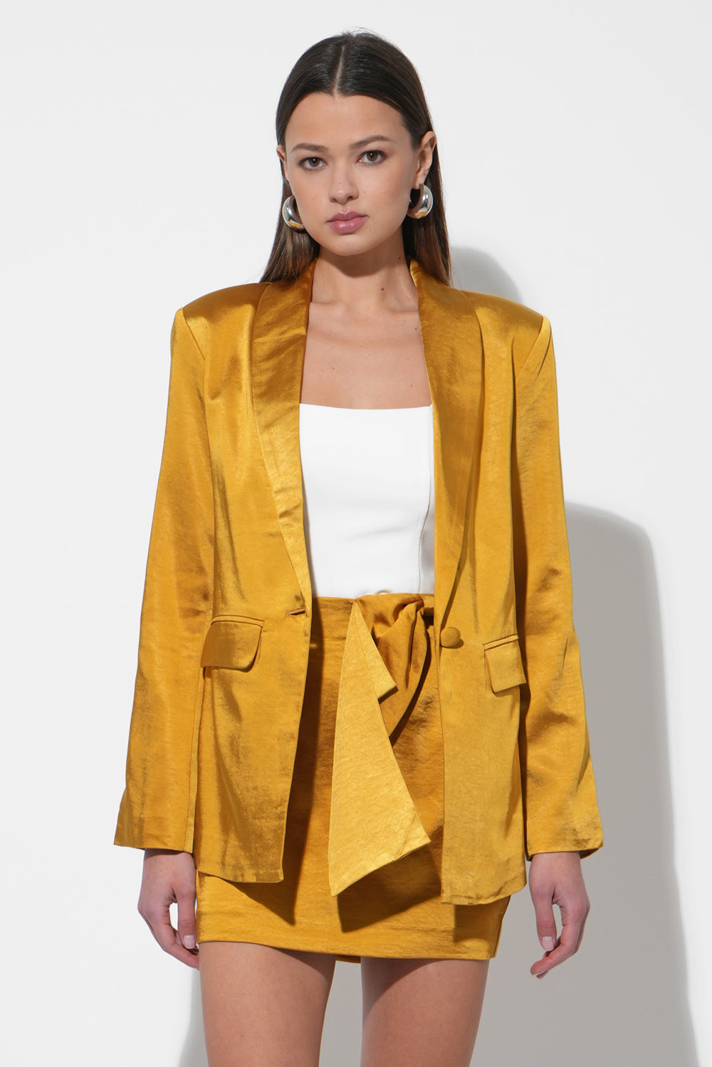 Delilah Satin Blazer
