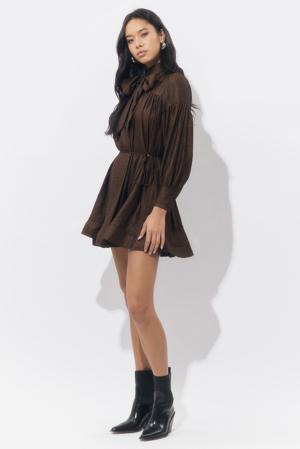 Daphne Bow Mini Dress