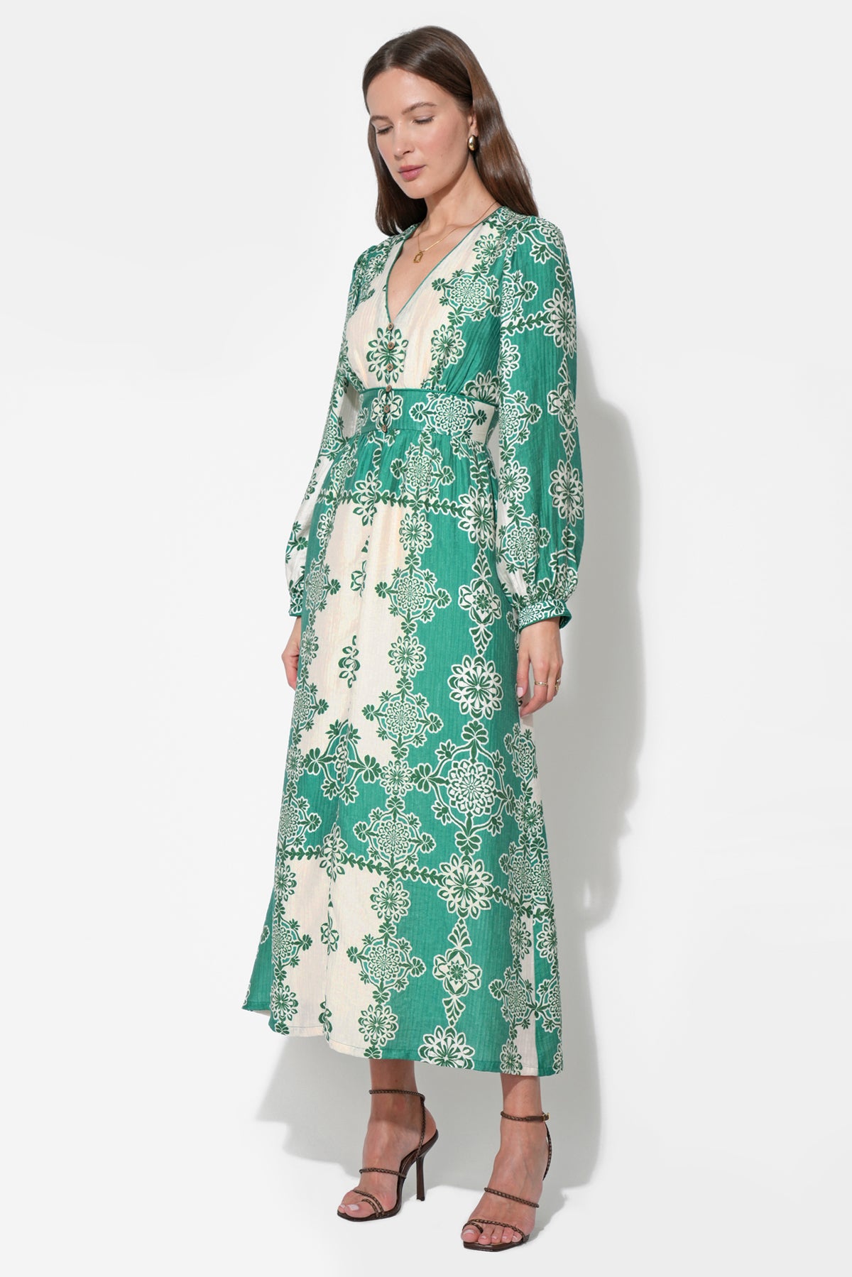 Athena V-Neck Maxi Dress