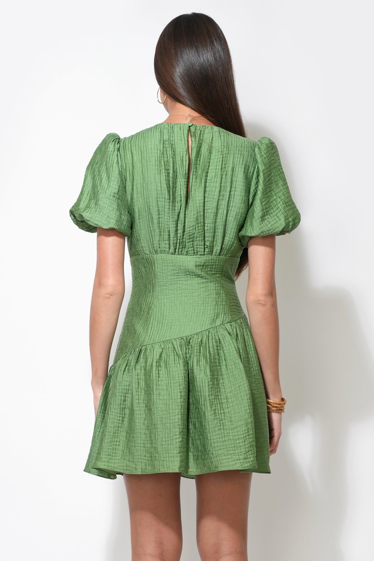 Maren Asymmetric Waistband Mini Dress