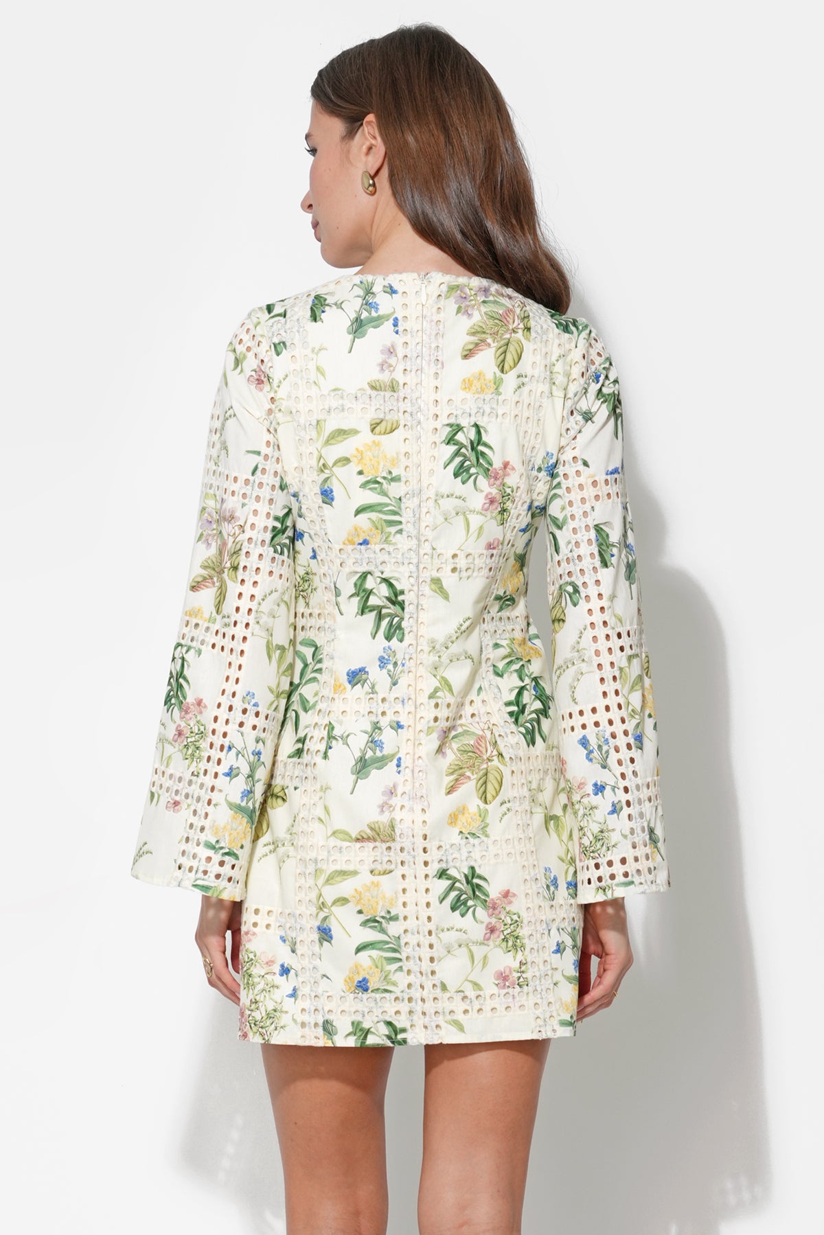 Marshall Embroidery Eyelet Mini Dress