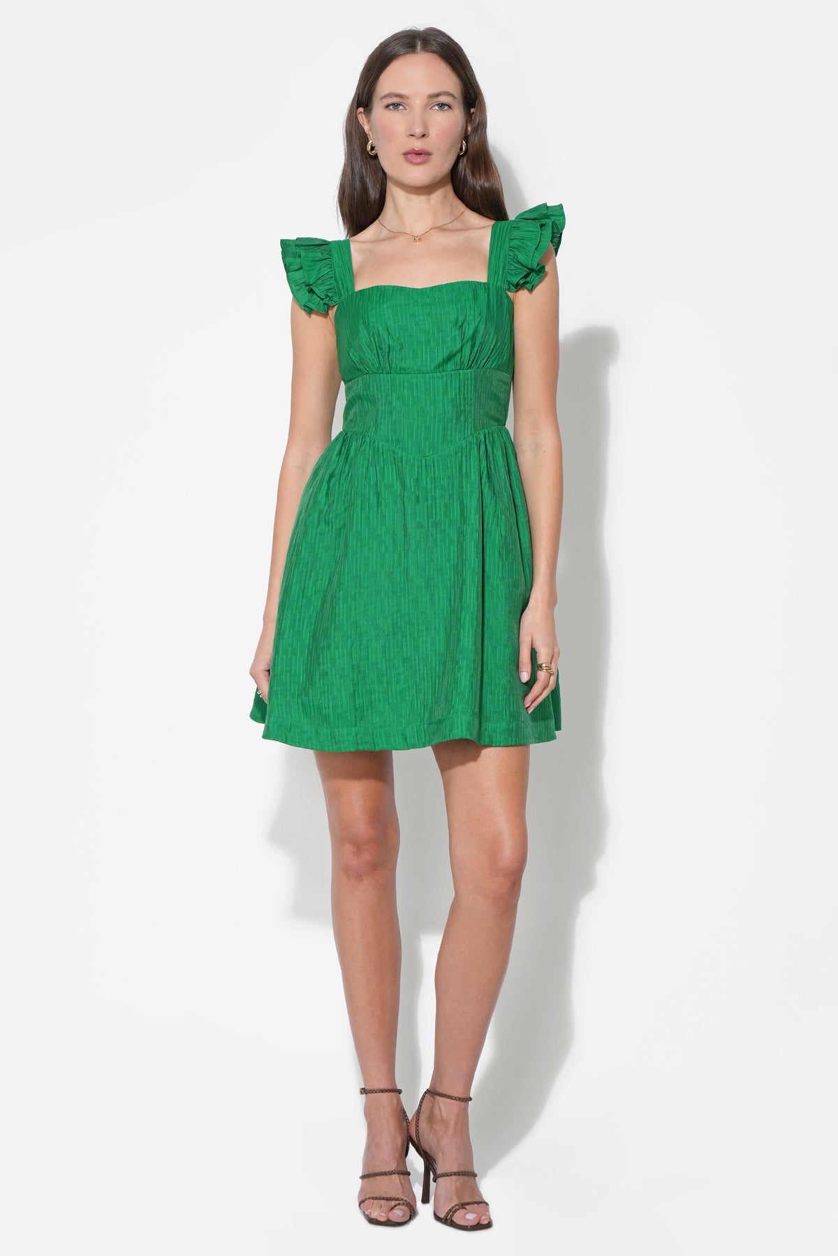 Charlene Flutter Sleeve Mini Dress