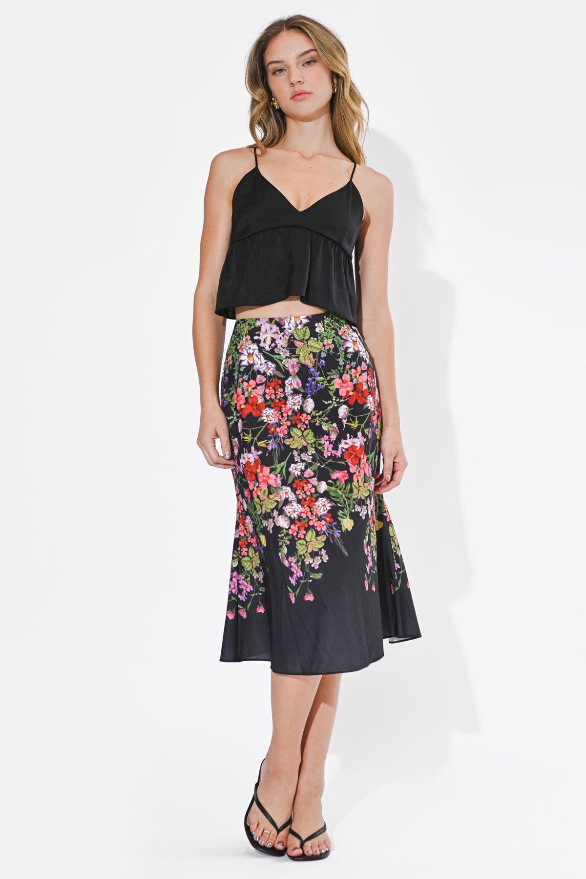 Belle Floral Print Skirt