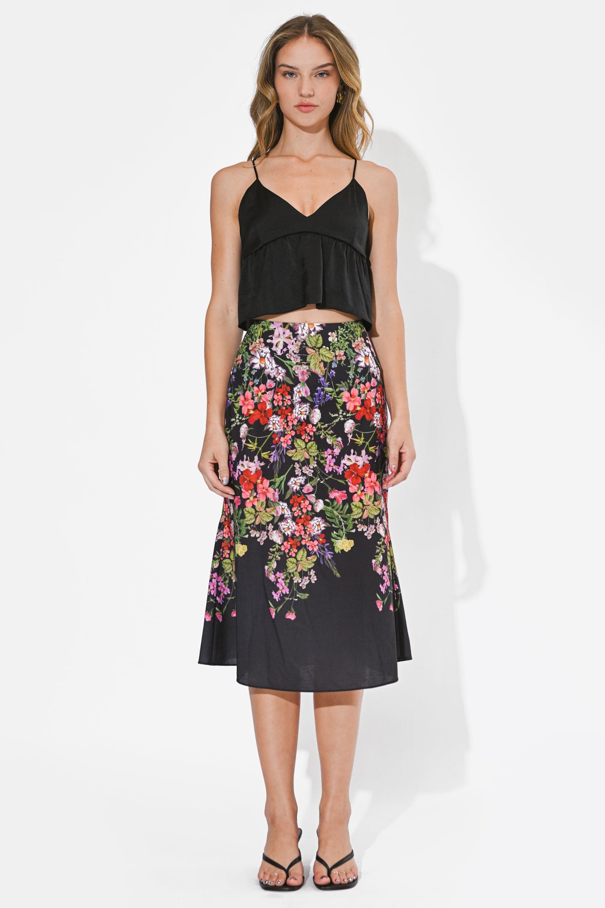 Belle Floral Print Skirt