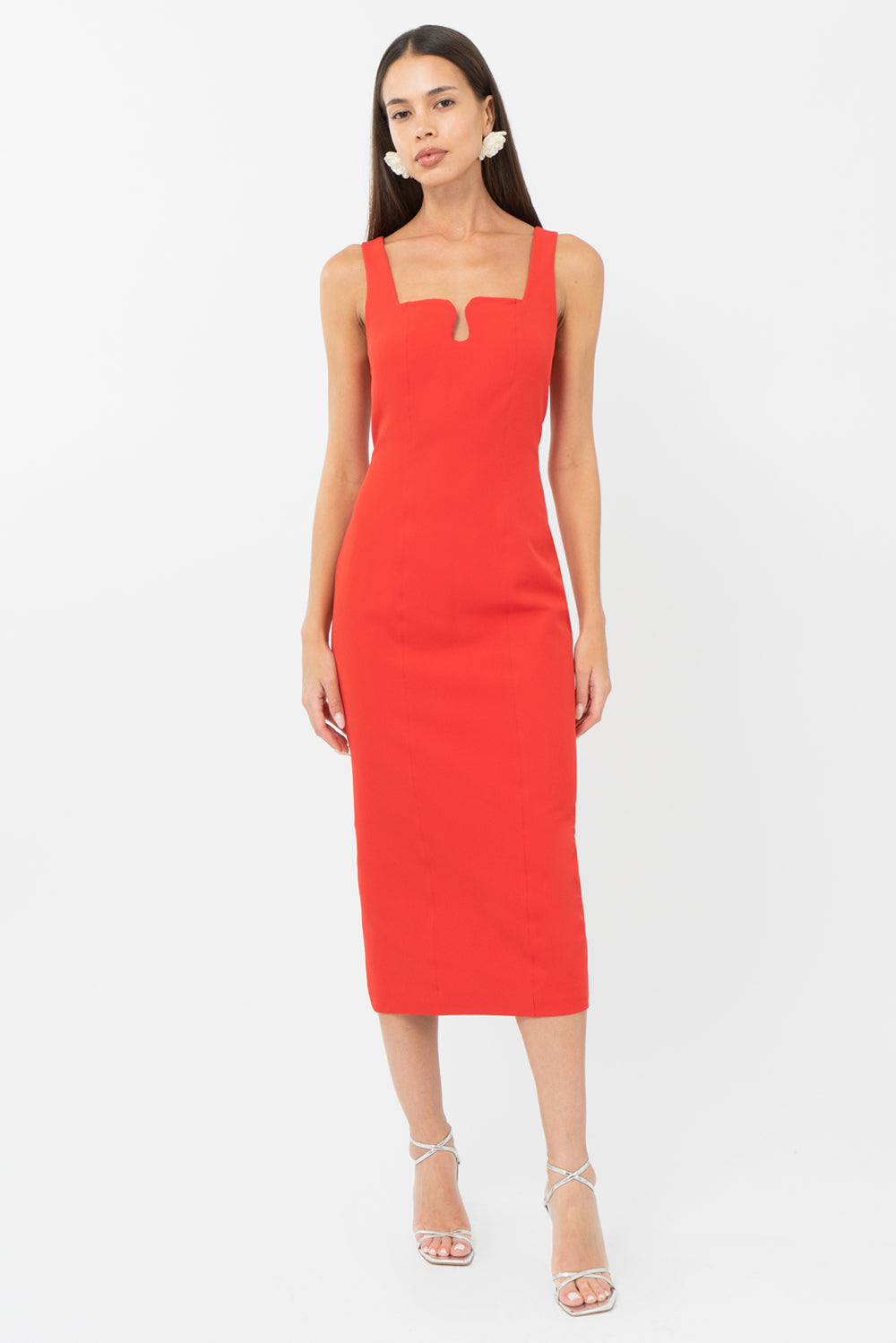 Leigh Wave Bodycon Midi Dress