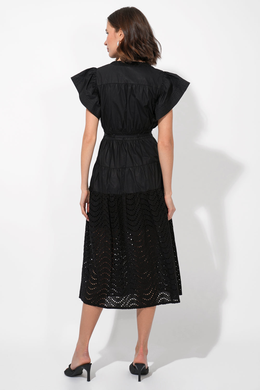 Cameron Cotton Eyelet Embroidered Maxi Dress