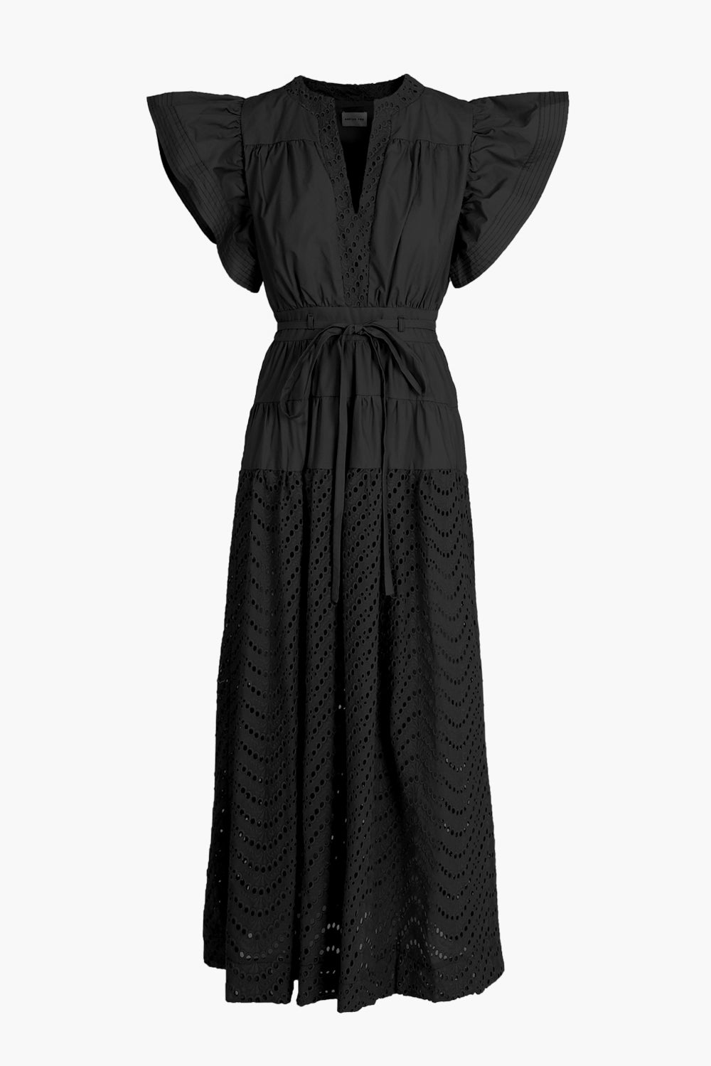 Cameron Cotton Eyelet Embroidered Maxi Dress