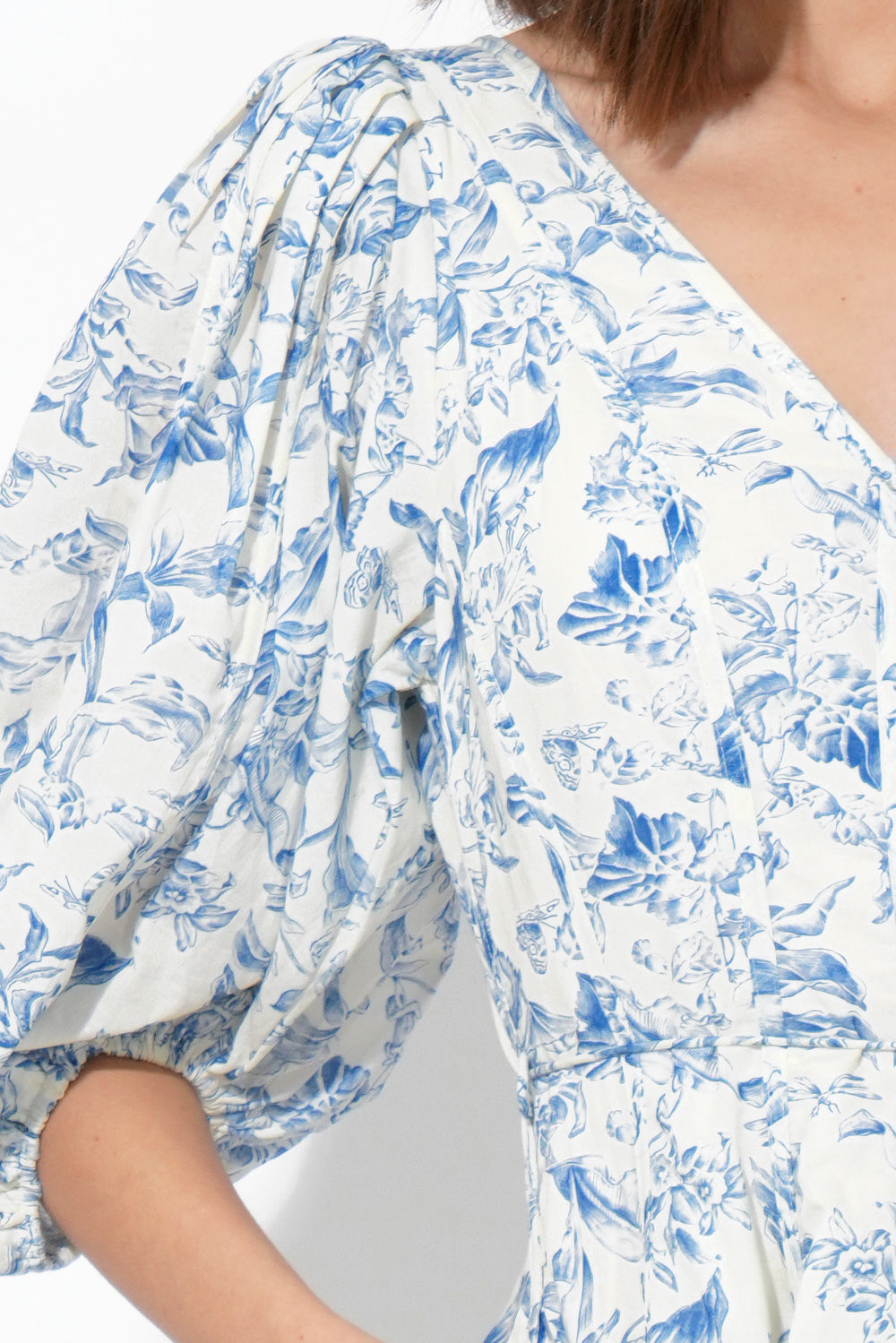 Clare Printed Fit and Flared Mini Dress