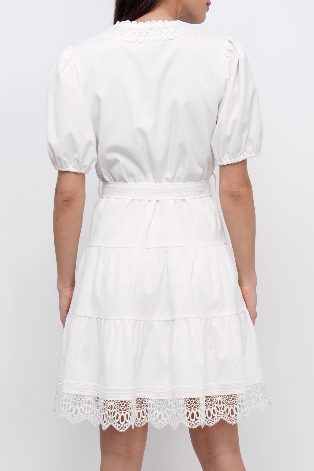 Connie Lace Trim Mini Dress