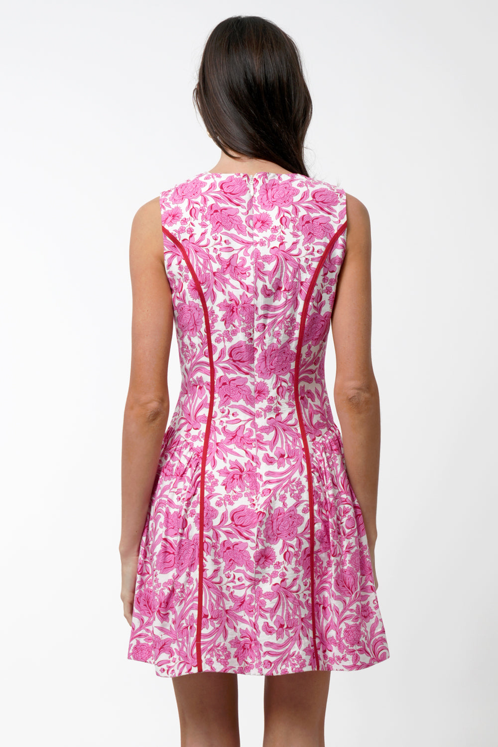 Kendra Floral Scalloped Mini Dress