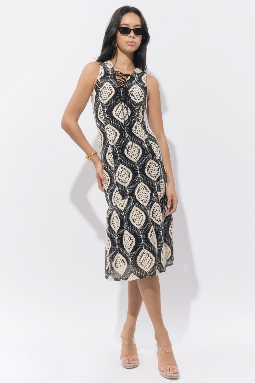 Austrid Embroidered Cotton Midi Dress